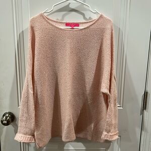 Proceeds go to Charity! Lilly Pulitzer Pink Sparkle Sweater